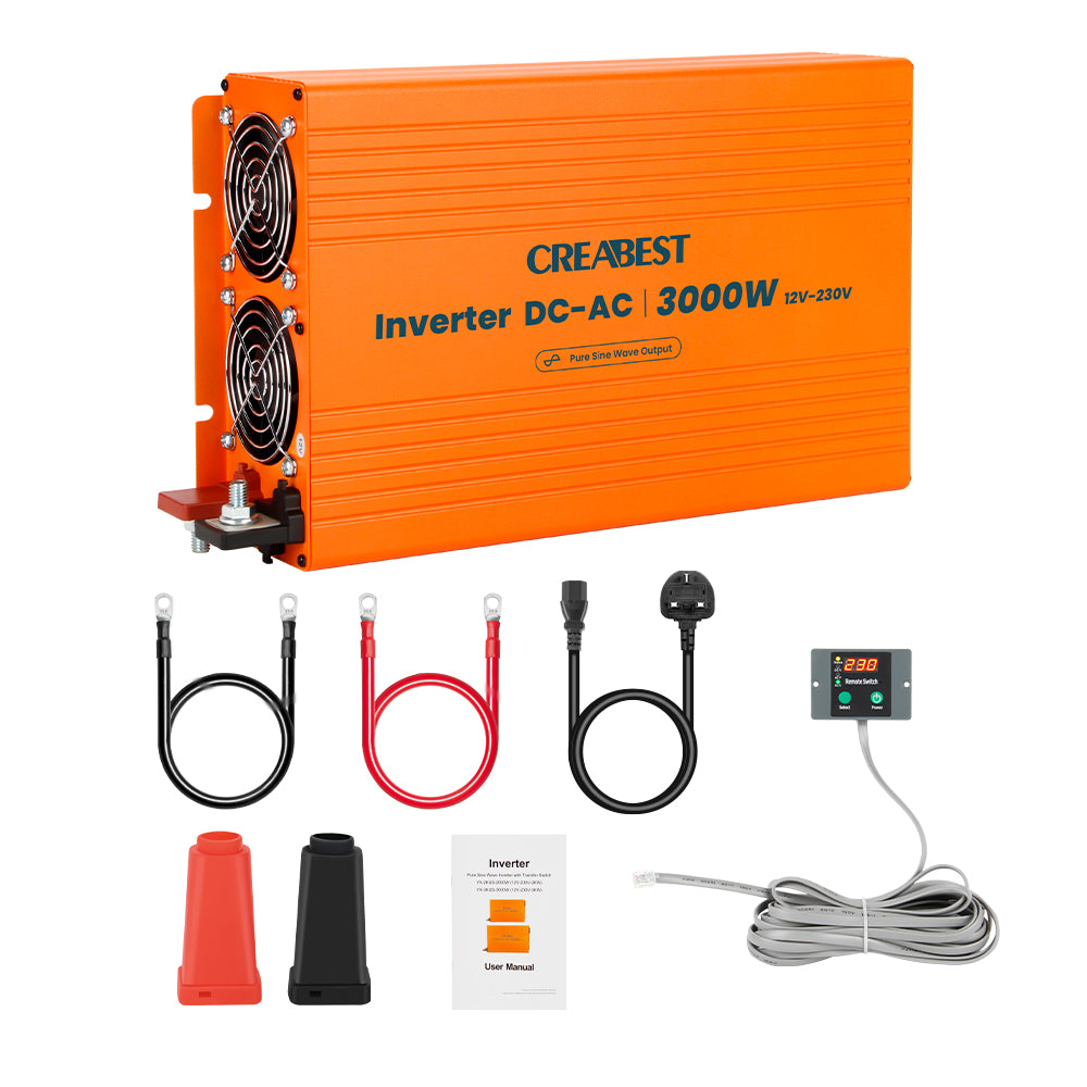 CNBOU 300W Pure Sine Wave Inverter – 12V DC To 220V AC For Off-Grid & Mobile Use